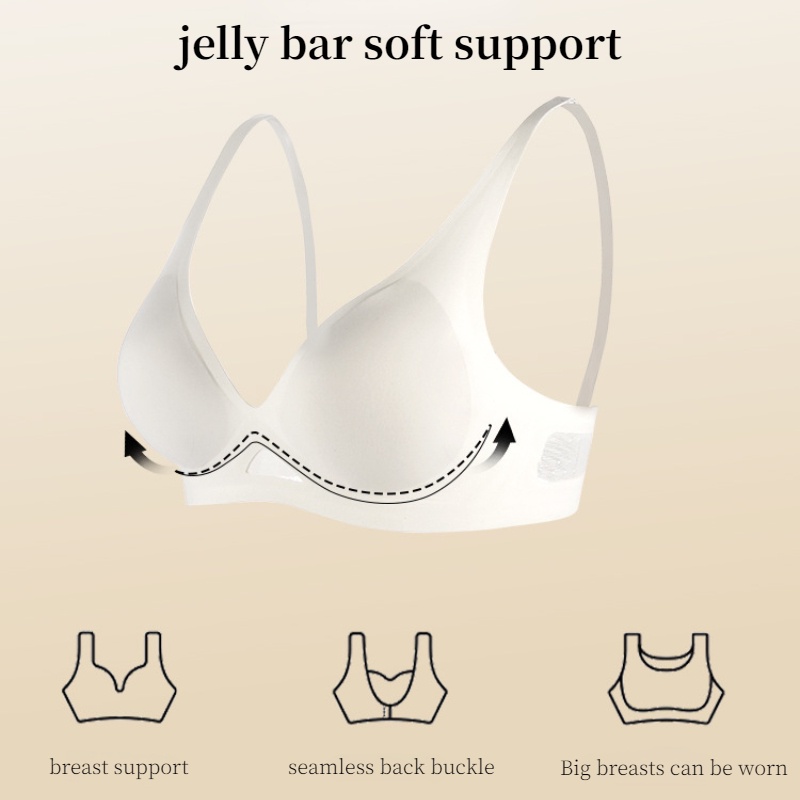 Áo Ngực Không Gọng Không Đường May Mềm Mại Thoáng Khí Thoải Mái Cho Nữ