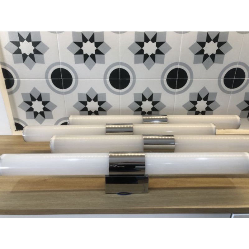 Đèn soi tranh, đèn gương nhà tắm thân inox trắng , đèn decor, đèn trang trí tường bảo hành 12 tháng
