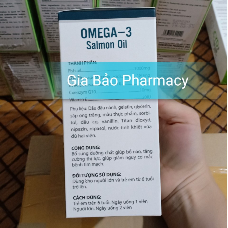 Dầu gan cá OMEGA 3 Salmon oil lọ 100 viên