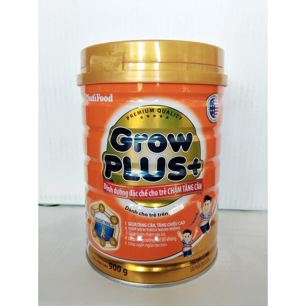 Sữa bột Grow plus cam Nuti cho bé chậm tăng cân 900g