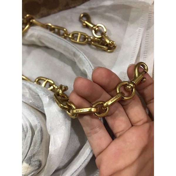 Túi coach y hình da thật Size 25