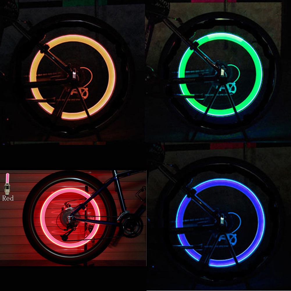Nắp đèn van lốp bánh xe có đèn chiếu sáng an toàn chất lượng cao tiện lợi cho xe đạp / xe máy / xe hơi