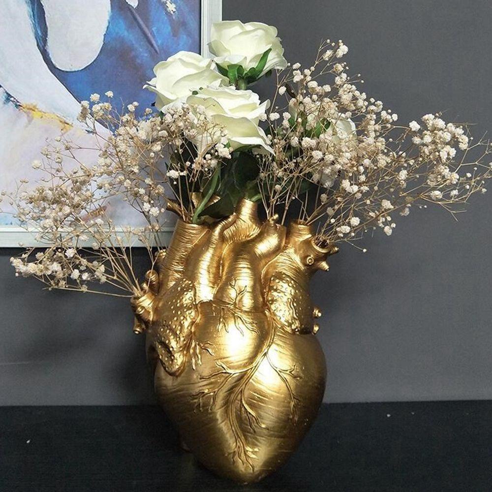 PATRICIA Chậu Hoa Bằng Resin Kèm Giá Đỡ Để Bàn Trang Trí Nghệ Thuật