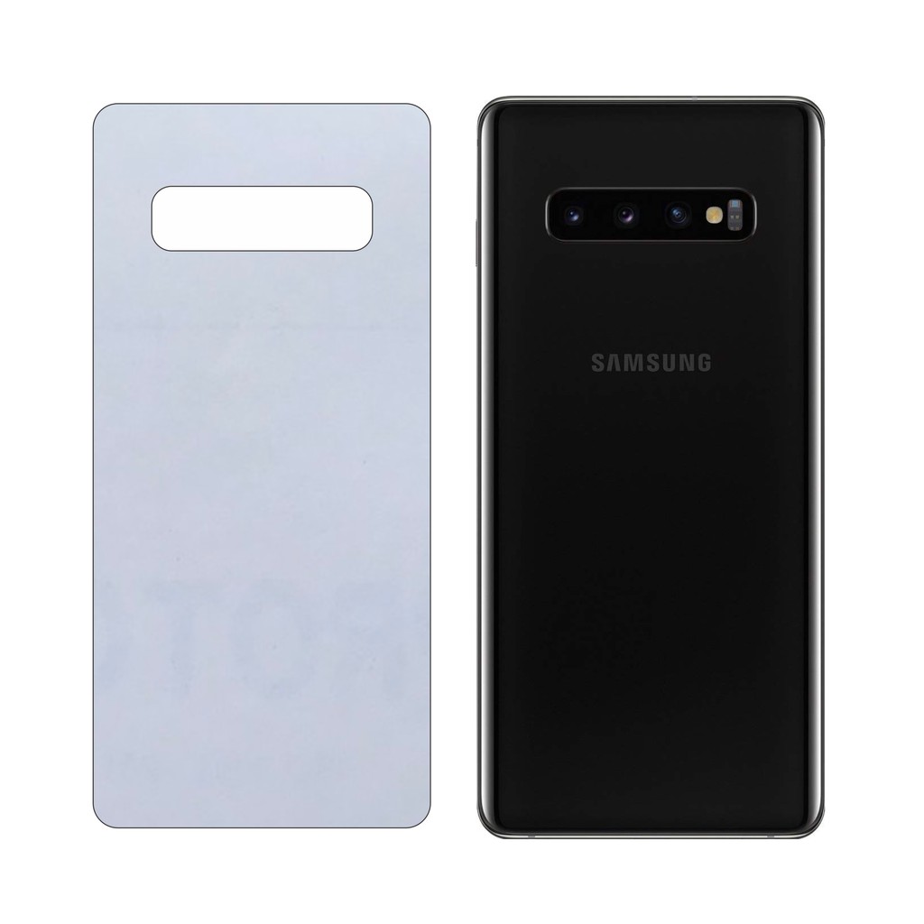 Miếng Dán Lưng Samsung S10 Decal Trong Nhám Chống Vân Tay
