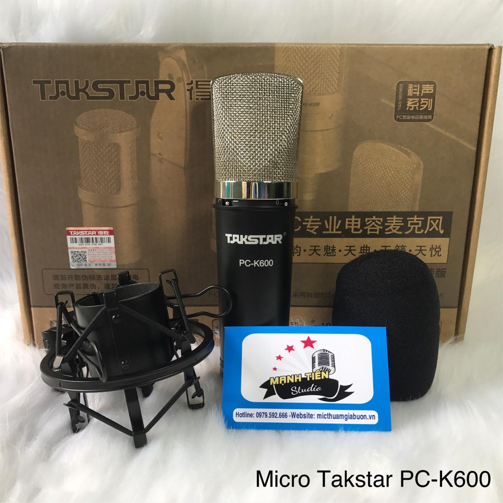 [Tặng full kiện + nguồn 48v] Combo livestream thu âm karaoke cao cấp micro K600 sound card XOX K10 Jubilee bảo hành 12t