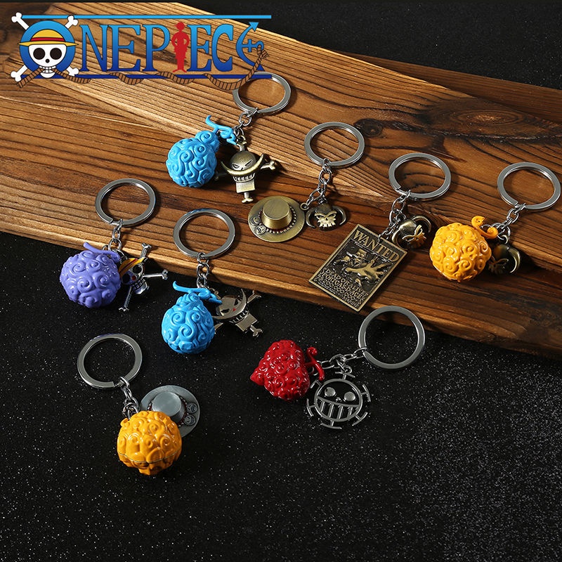 Móc Khóa Hình Trái Cây Phong Cách Anime One Piece Xinh Xắn