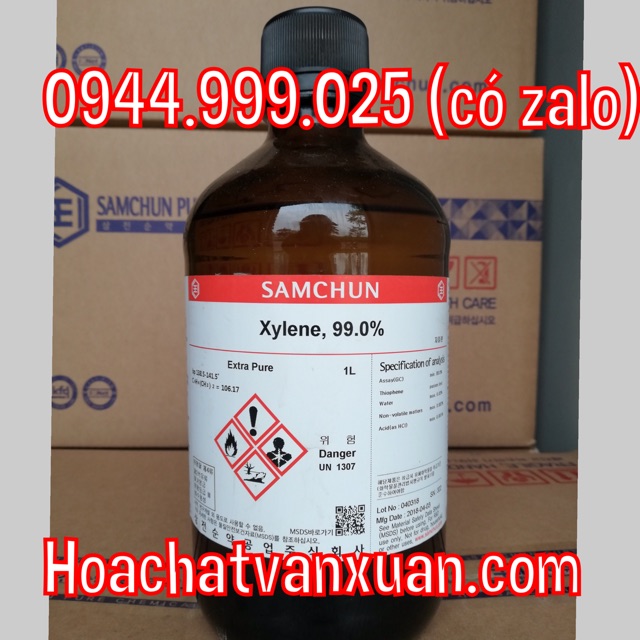 Hóa chất Xylene Samchun Hàn Quốc Xylen 99.0% chai 1 lit