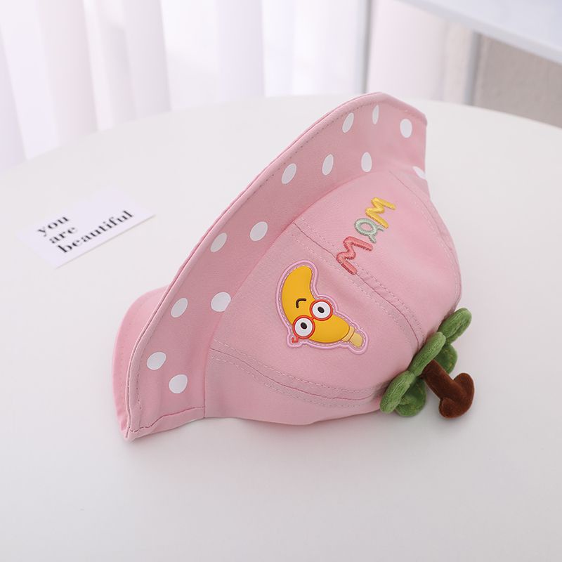 Nón Tai Bèo Chống Nắng Họa Tiết Chấm Bi Dễ Thương Cho Bé