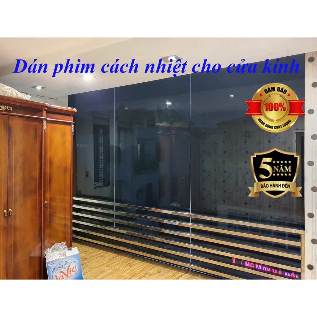 Phim Cách Nhiệt Dán Kính Cửa Sổ Nhà Kính & Ô Tô Màu Đen Chống Nắng Cách Nhiệt 3M khổ lớn 1m *1,5m