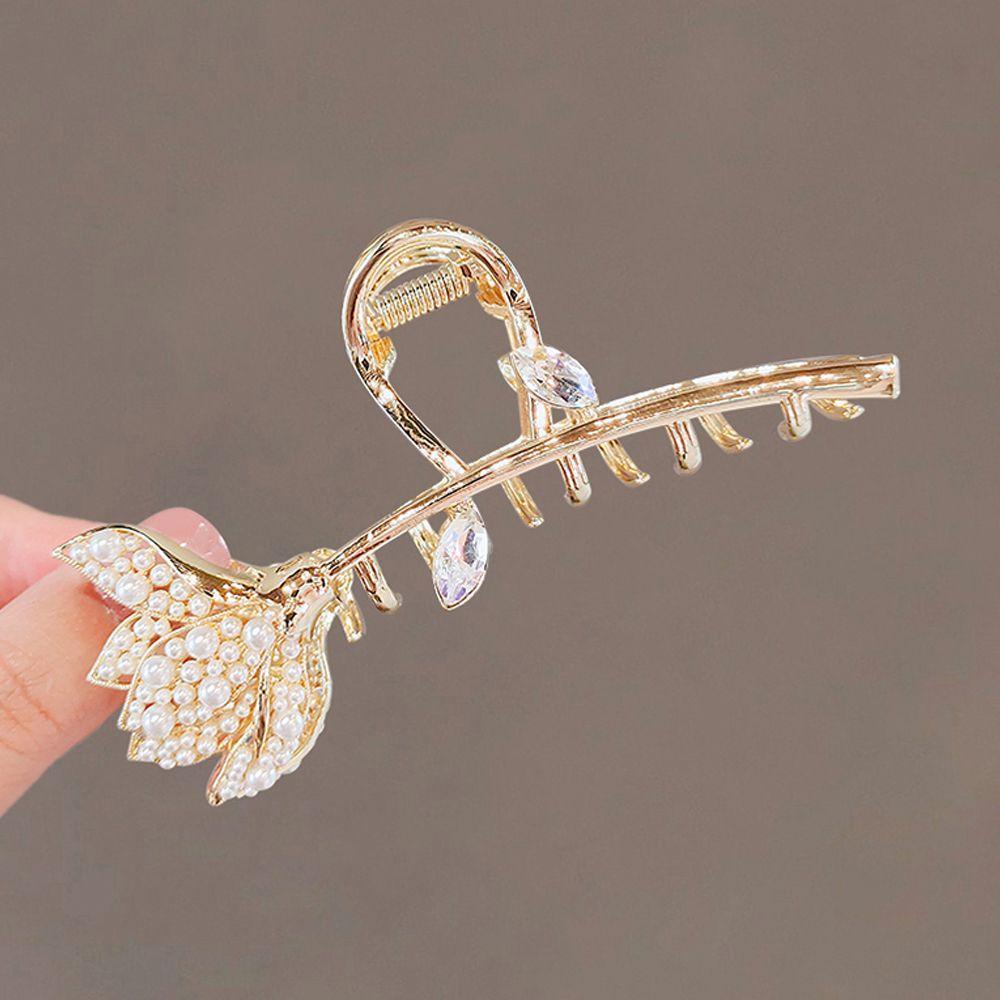 IVORY Kẹp TóC HìNh Cá MậP Hoa Sen Dễ Thương Cho Nữ