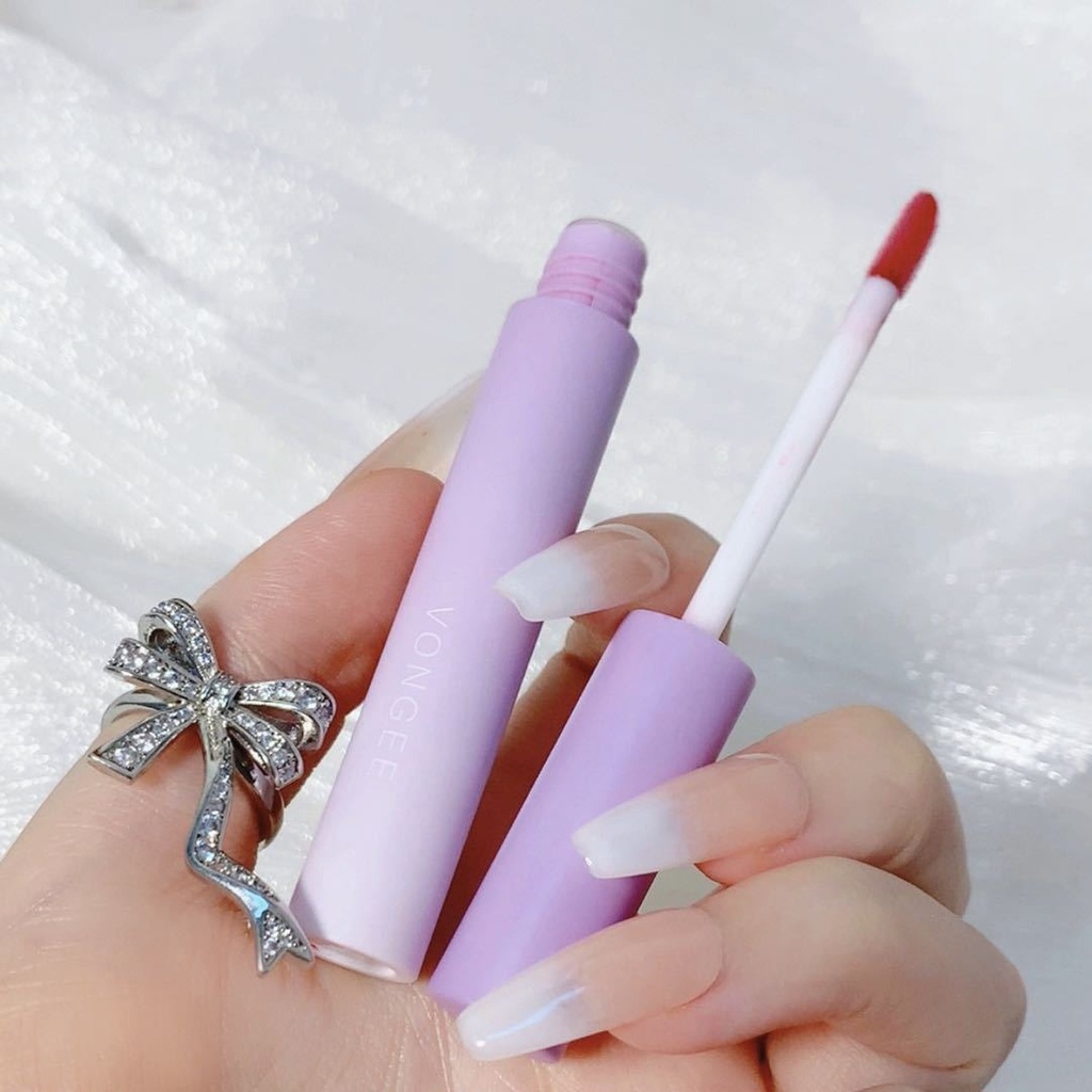 Bộ 5 Son Kem Màu Nhung Lì Lâu Trôi Không Thấm Nước VONGEE