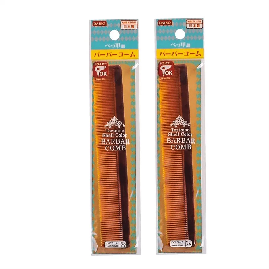 Daiso Lược Bỏ Túi Tortoise Shell Color Bar Bar Comb