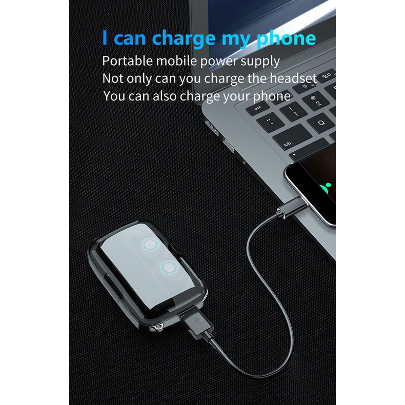 Tai Nghe Vitog TWS Bluetooth Điều Khiển Cảm Ứng Chạm Không Dây