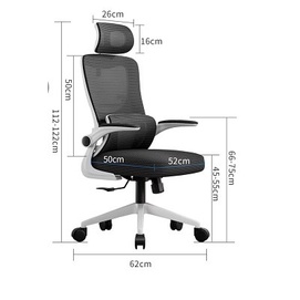 Ghế văn phòng cao cấp Tms05, Ghế làm việc xoay cth văn phòng 360 độ điều chỉnh độ cao có tựa gáy, giúp chống đau lưng