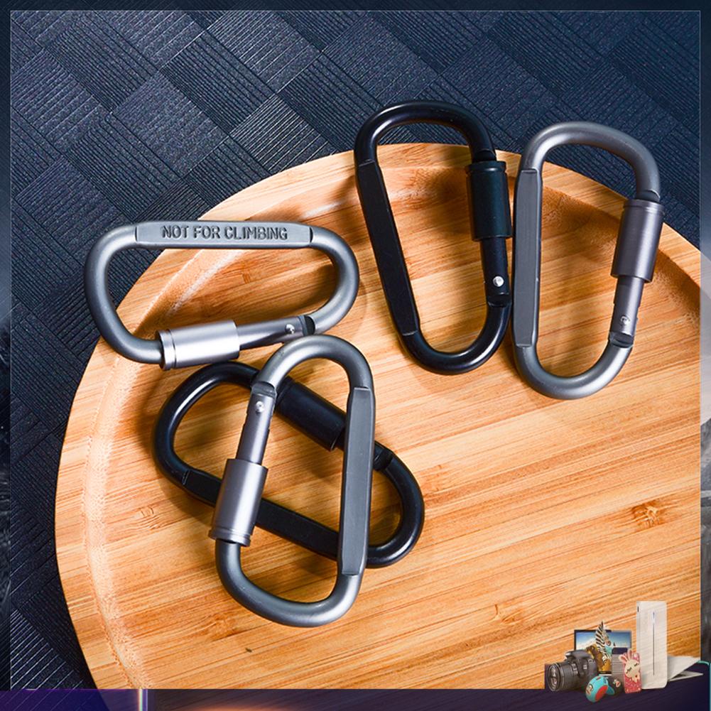 Set 6 Móc Khóa Chữ D Đa Năng Bằng Hợp Kim Nhôm