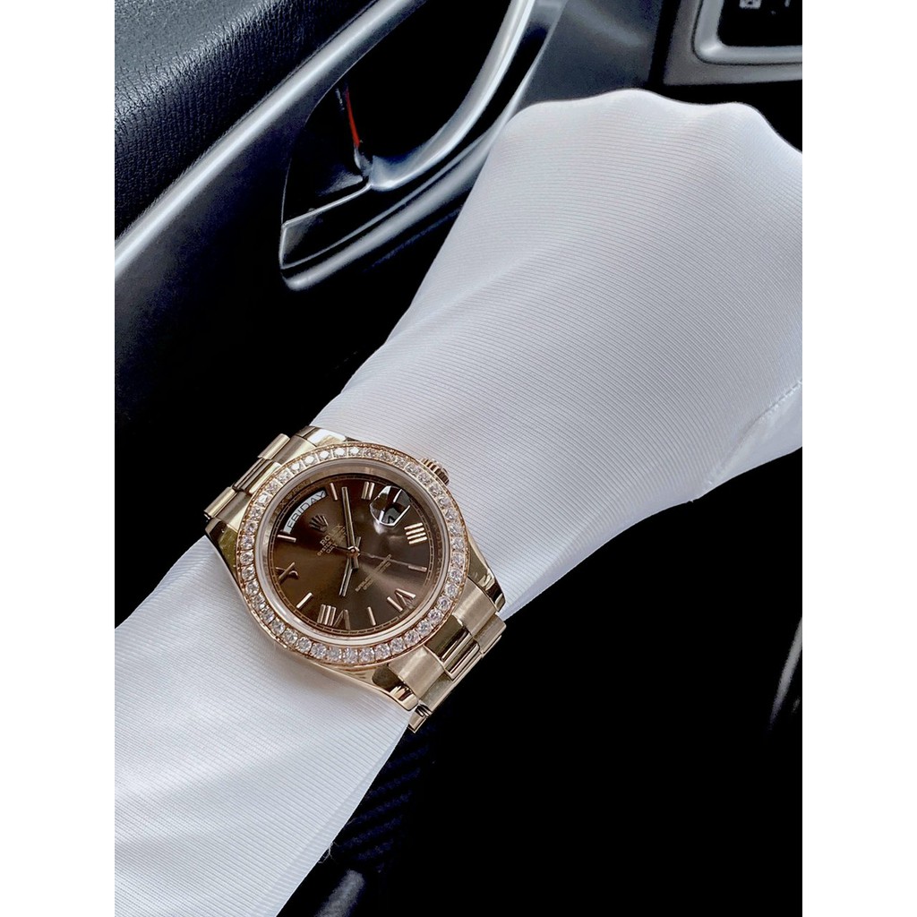 Đồng hồ nam chính hãng, đồng hồ đeo tay nam ROLEX full box viền xoàn siêu sang trọng, cực kỳ đẳng cấp cho phái mạnh