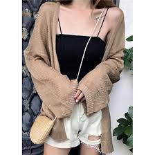 Áo Khoác Len Nữ Cardigan Mỏng Phong Cách Hàn Quốc