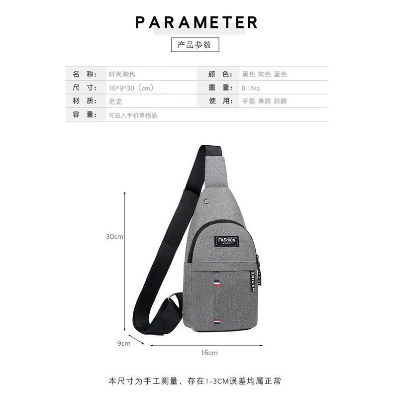 Túi đeo chéo namLinh Store vải canvas chống nước phong cách Hàn Quốc