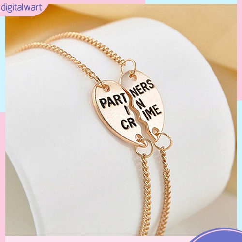 Set 2 Dây Đeo Tay Đôi Khắc Chữ Ý Nghĩa Dùng Làm Quà Tặng Bạn Thân