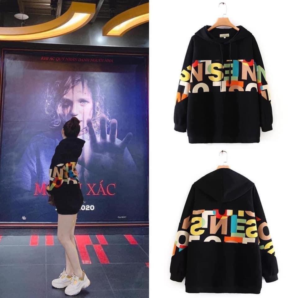 Áo hoodie nữ form rộng hottrend 2021 làm từ chất nỉ,có lớp bông trần bên trong ấm áp,dễ phối kết hợp đồ lắm ce nhé ! | BigBuy360 - bigbuy360.vn