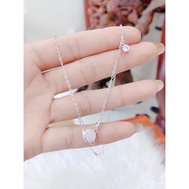 dây chuyền mặt tròn kiểu mới, dây chuyền nữ bạc chuẩn