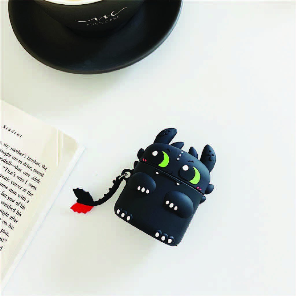 Airpods Case ⚡ Freeship ⚡ RỒNG CUTE Case Tai Nghe Không Dây Airpods 1/2/i12/PRO - Tuấn Case 75