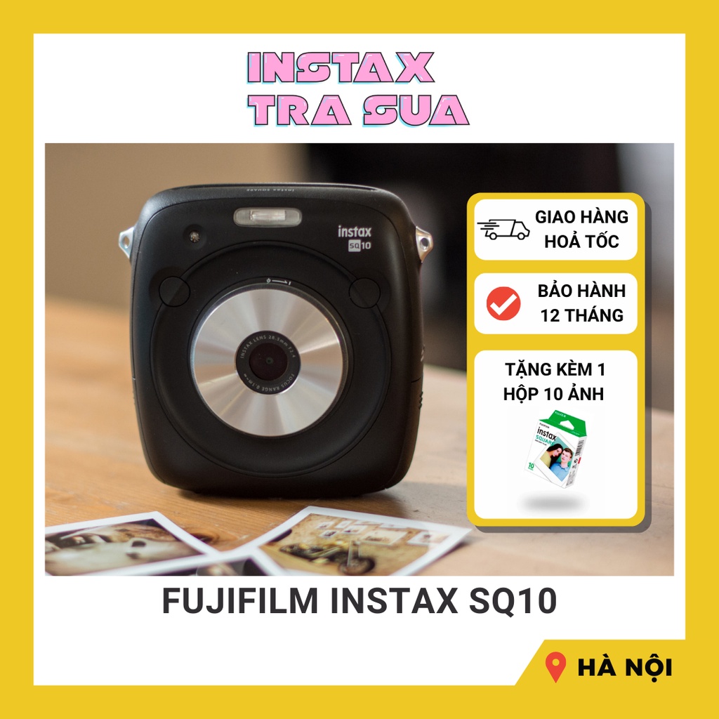 MÁY CHỤP ẢNH LẤY LIỀN FUJIFILM INSTAX SQUARE SQ10 -   Chính Hãng BH 1 năm tặng kèm 1 hộp film 10 tấm