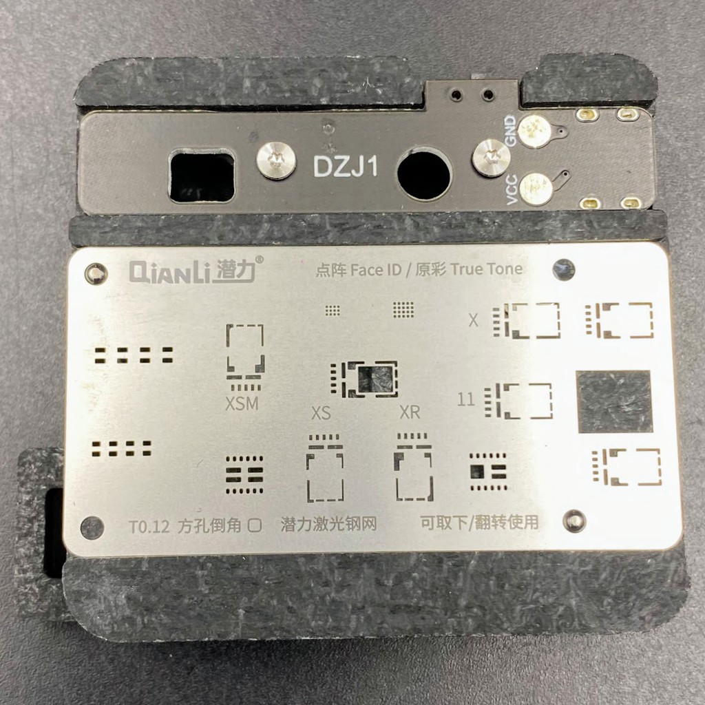 Đế kẹp làm FaceID iPX đến 13 Pro Max QianLi DZJ1 (có đèn trợ sáng)