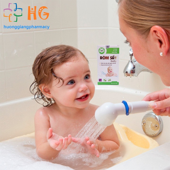 Rôm Sẩy Baby - Giảm rôm sẩy, mẩn ngứa, cứt trâu, giúp da bé luôn tươi mát