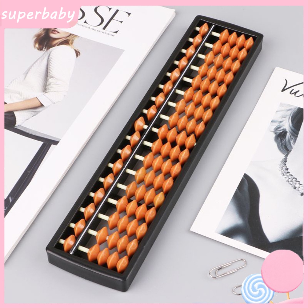 |Superbaby| Bàn Tính Hạt Soroban 17 Chữ Số Cho Bé Học Toán