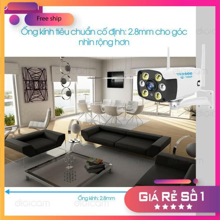 [Bán Sỉ - FreeShip] Camera YooSee ngoài trời Siêu nét 2.0mpx 1080P - 2 Anten W26s | BigBuy360 - bigbuy360.vn