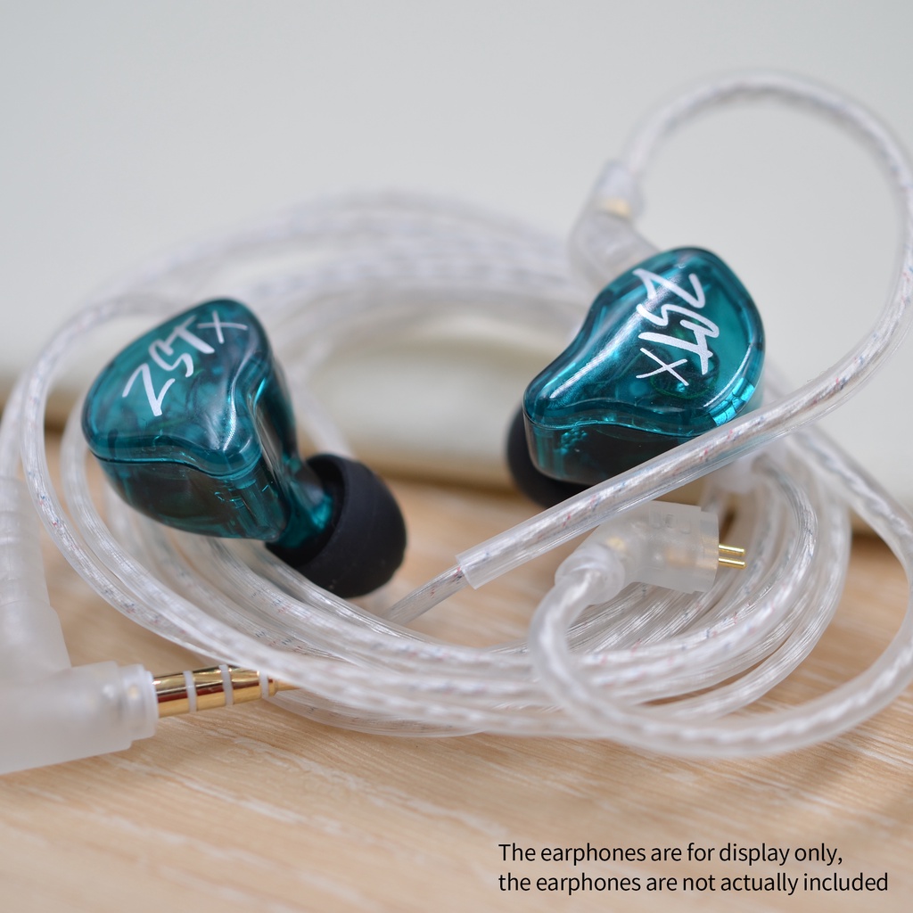 Dây cáp nâng cấp FAAEAL 2 chân cho KZ ZSN EDC ZS10 PRO DQ6 ZAX ZSX ZST X ZSR 0.75mm