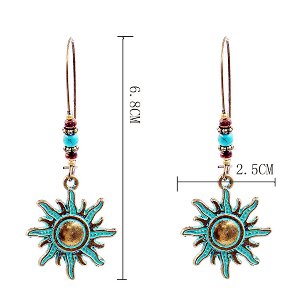 Đôi khuyên tai hình mặt trời độc đáo thời trang cho nữ