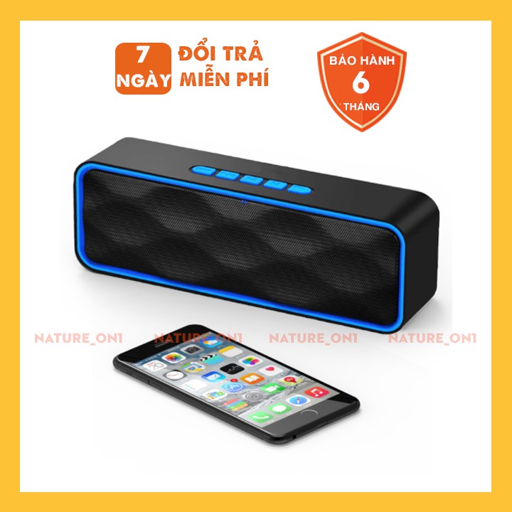 [Mã ELHACE giảm 4% đơn 300K] Loa Nghe Nhạc Bluetooth Hình Chữ Nhật - Chất Lượng Âm Thanh Hoàn Hảo - Nhỏ Gọn Tiện Lợi