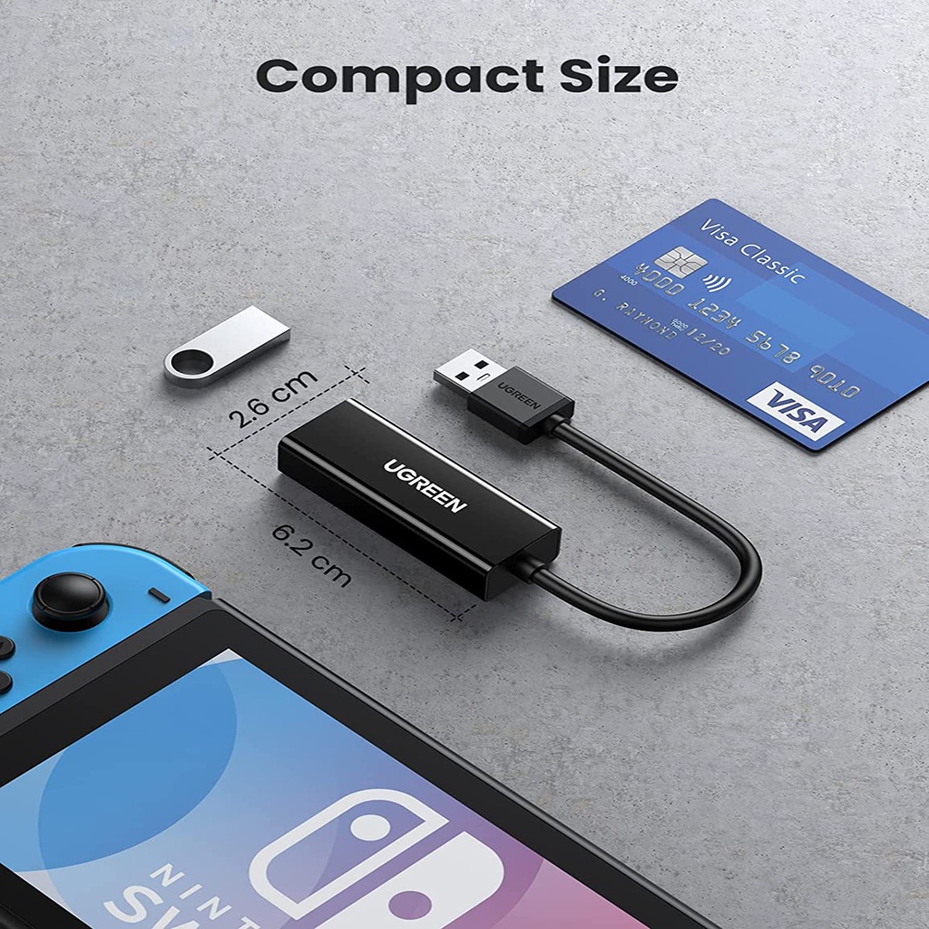 Cáp Chuyển USB 3.0 to Lan hỗ trợ 10/100/1000 Mbps Ugreen CR111 Cao Cấp