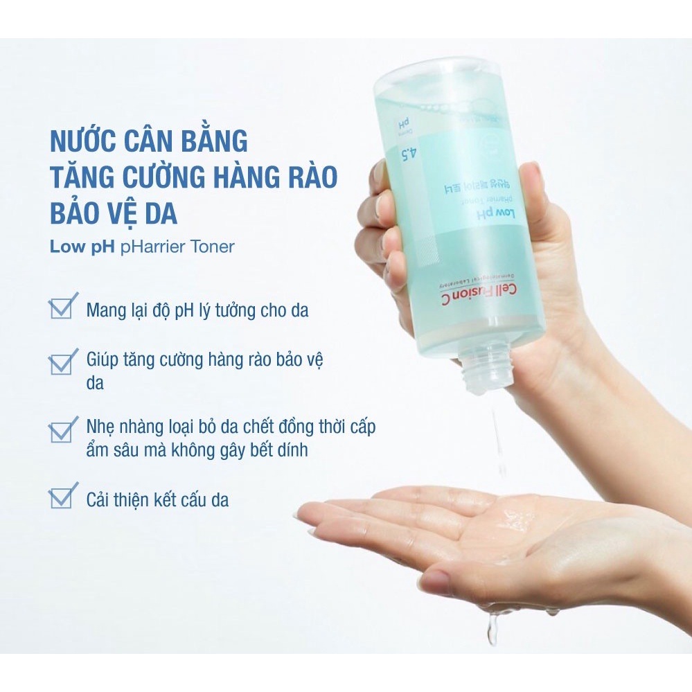 Nước Cân Bằng Tăng Cường Bảo Vệ Da Cell Fusion C Low pH Pharrier Toner