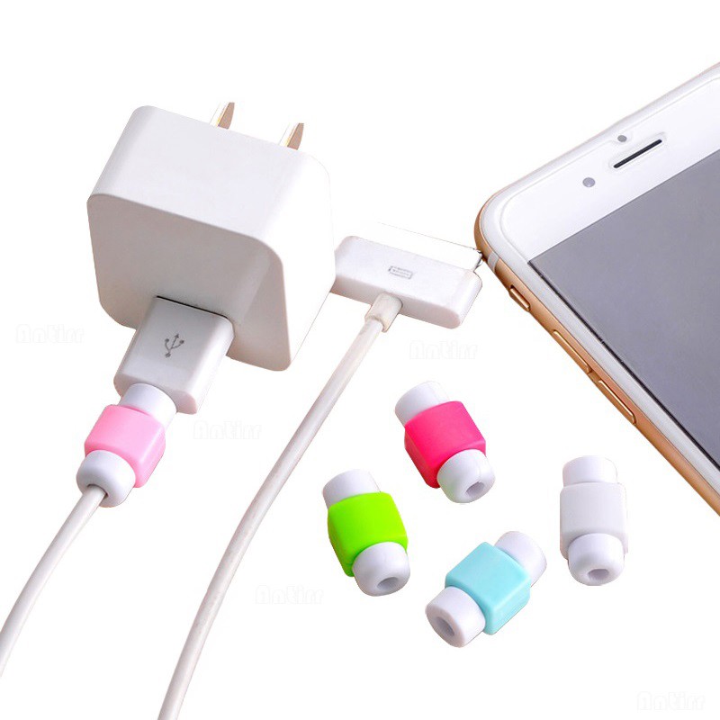 Sale 70% Bộ 4 miếng vỏ bọc bảo vệ dây dữ liệu cho USB iphone, giá gốc 20,000đ-95B180-5