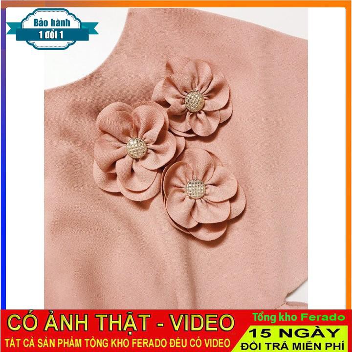 [ xả kho ] MiD Đầm hồng dáng ngắn trẻ trung V1308 thiết kế Mie Design kèm ảnh thật