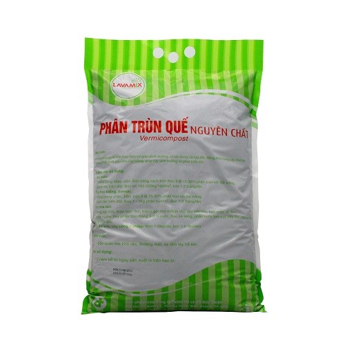 {túi lớn 5kg nowship} Phân Trùn Quế LAVAMIX, Bổ Sung Dinh Dưỡng, Cải Tạo Đất 5kg