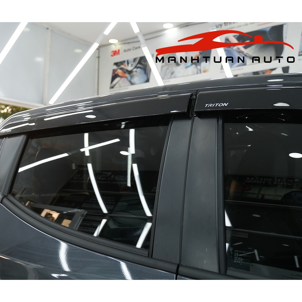 Vè Che Mưa Xe MITSUBISHI TRITON 2016- 2022 NHỰA ĐEN THÁI CAO CẤP, DÀY DẶN