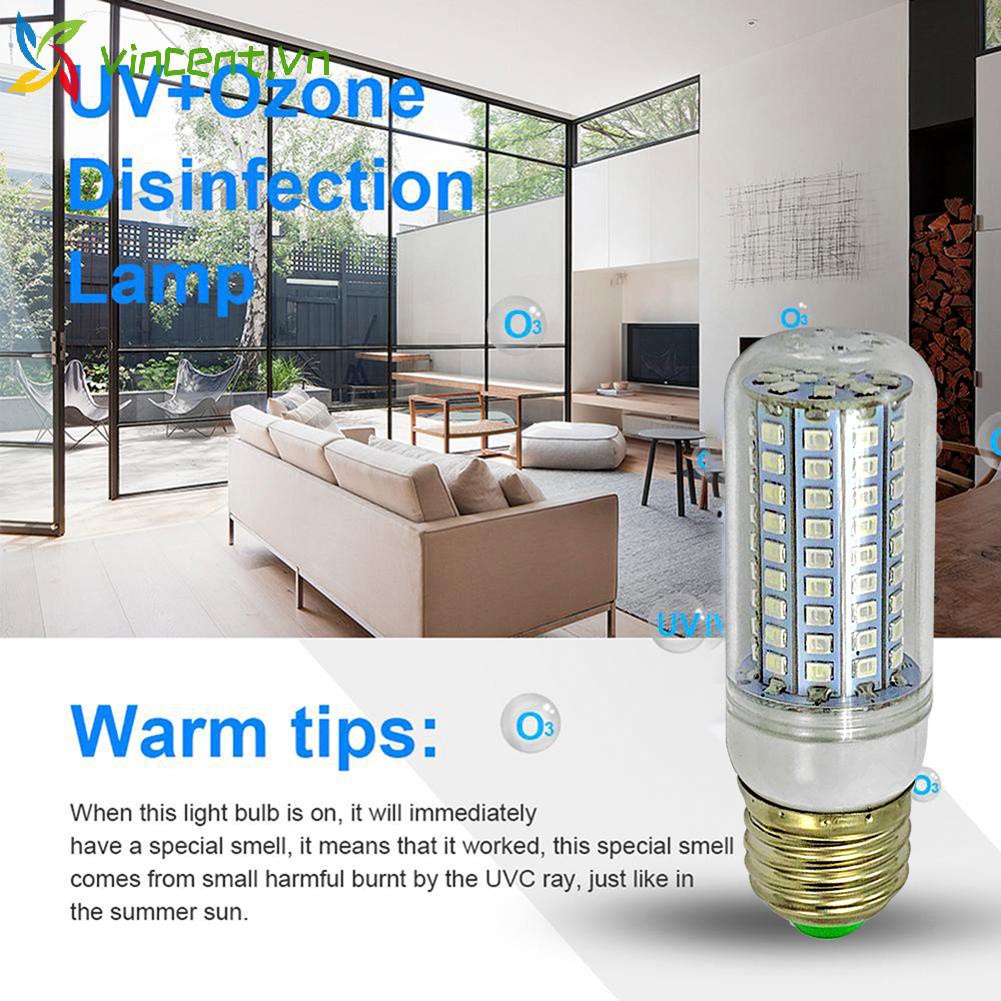 Đèn LED diệt khuẩn bằng tia cực tím UV E27 10W