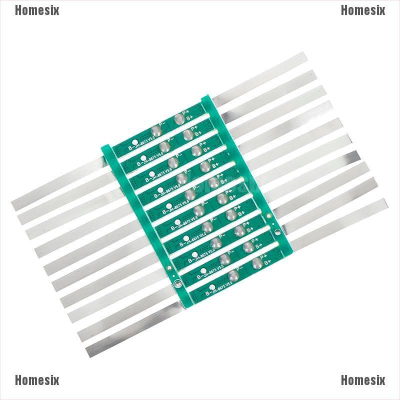 Set 10 Bảng Mạch Bảo Vệ 3a Bmsi Cho Pin Lithium 1s 3.7v 18650 Li-Ion Lithium