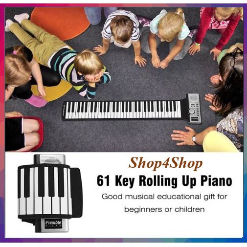 Đàn Piano điện tử cuộn dẻo 💕 61 phím dễ dàng mang theo - phân phối bởi KBS