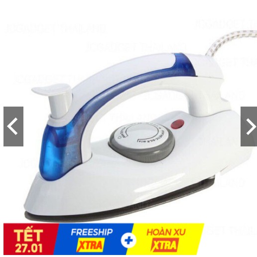 Bàn Là Mini Hơi Nước Gấp Gọn Cầm Tay Đi Du Lịch Tiện Lợi
