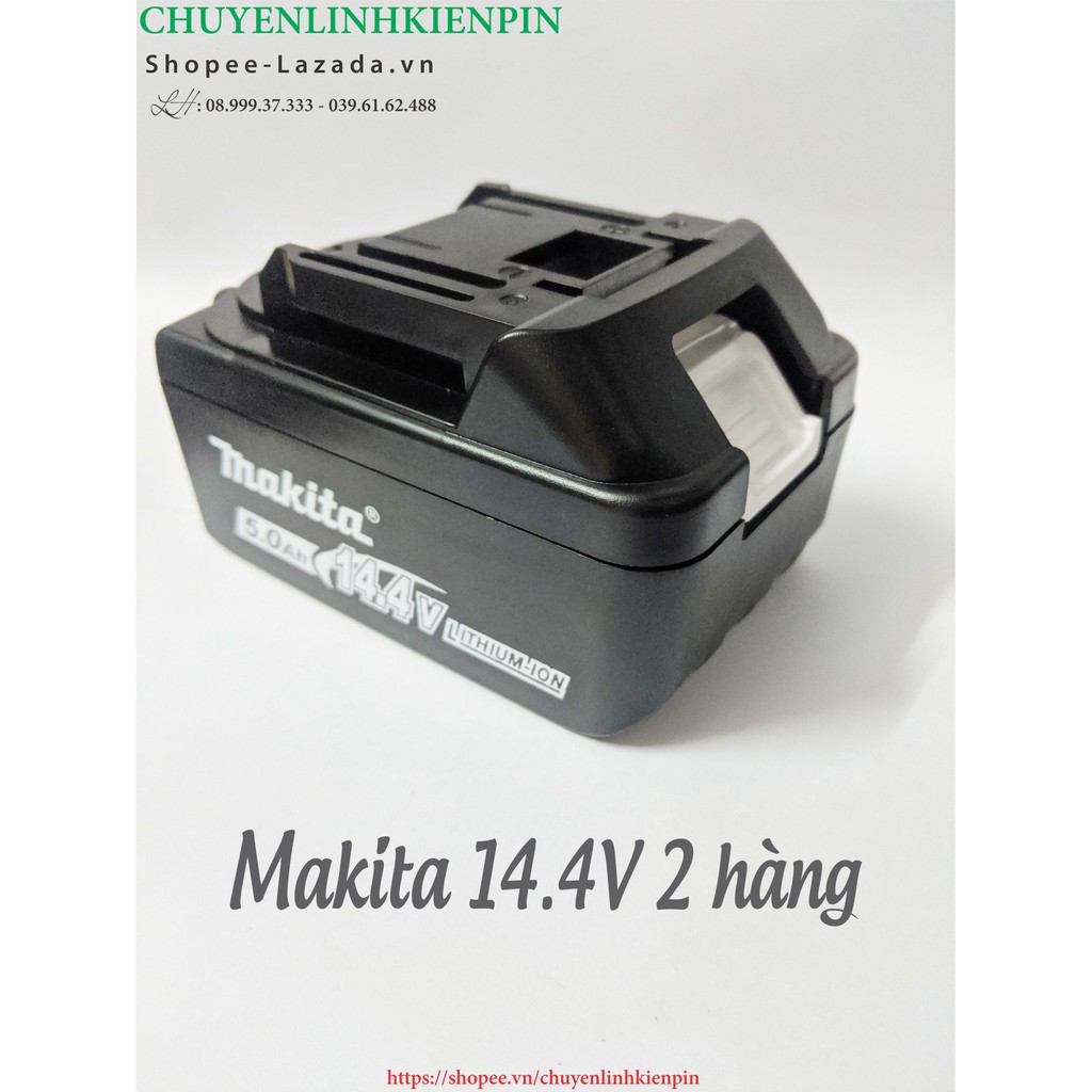 Vỏ pin Makita 14.4v adaptor, 2 hàng - 10 cell_BL1840B_ ( BL64_183 )