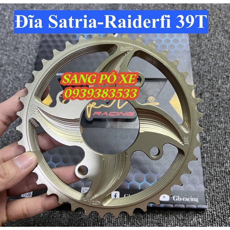 Đĩa tải nhôm cực bền 7075 cho Exciter, Winner, Sonic, RS, Satria,Yaz sp cao cấp