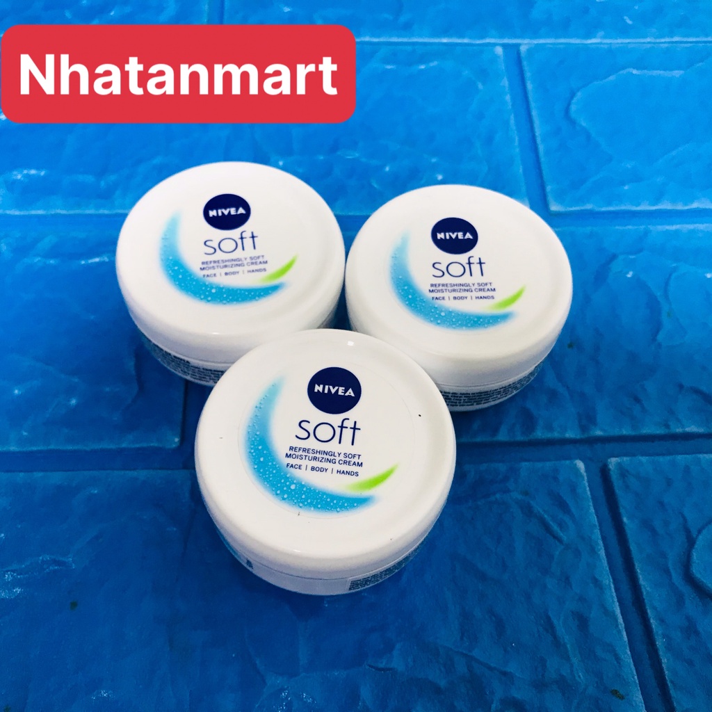 Kem dưỡng da Nivea Soft 50ml dưỡng ẩm chống nẻ