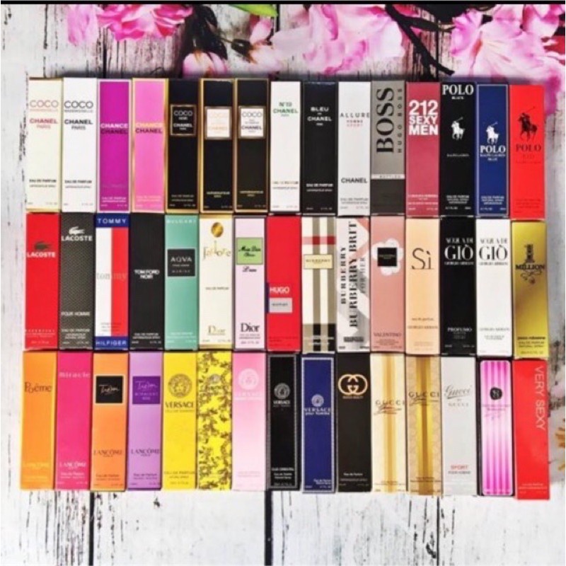 Combo sỉ 100 chai nước hoa thơm lâu, các hãng