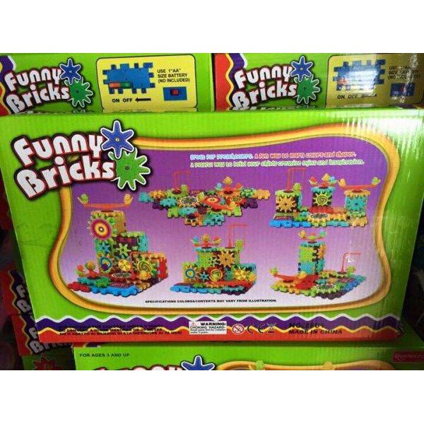 FUNNY BRICKS - LẮP GHÉP BÁNH RĂNG 81 MIẾNG