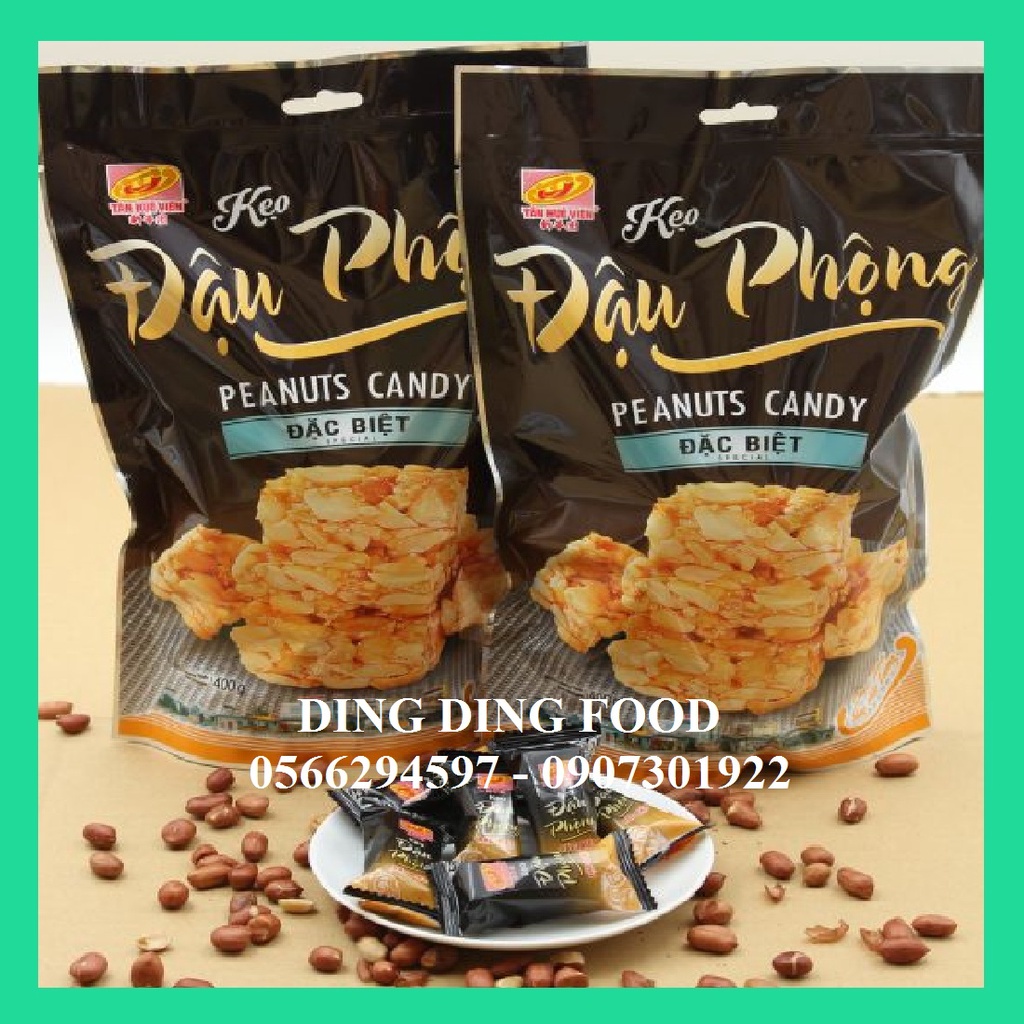 1KG Kẹo Đậu Phộng Đặc Biệt Tân Huê Viên 400G| Kẹo Đậu Phộng Ít Đường| Ăn Vặt| Ăn Kiêng| Kẹo Ít Đường - DING DING FOOD